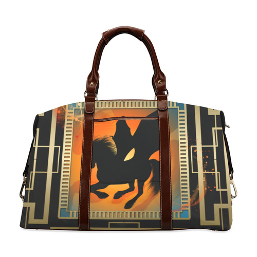 Unicorn silhouette Classic Travel Bag (Model 1643) Remake