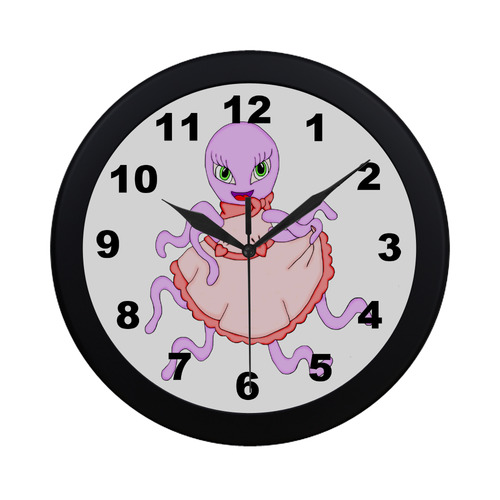 Octavia Octopus Circular Plastic Wall clock