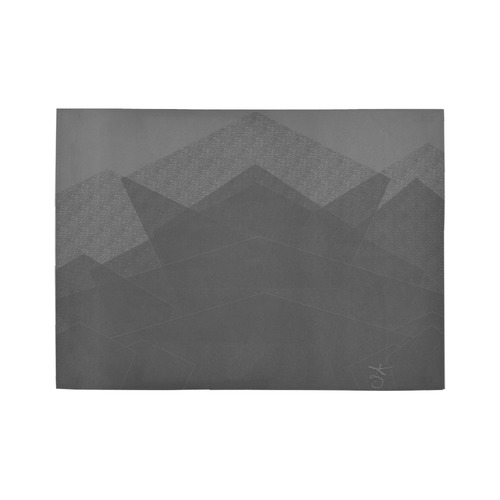 Grey Mountain Climbing Area Rug7'x5'