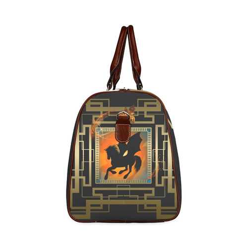 Unicorn silhouette Waterproof Travel Bag/Large (Model 1639)