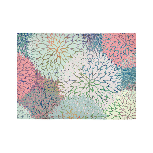 Abstract Floral Petals-a Area Rug7'x5'