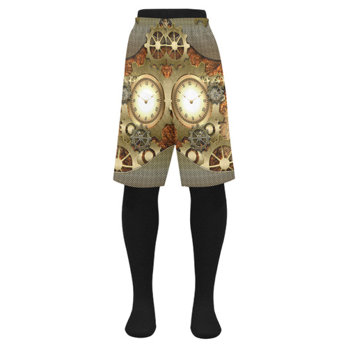 Steampunk in gold Men's Swim Trunk (Model L21)