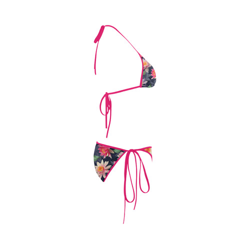 Lotus Flower Pattern-2 Custom Bikini Swimsuit