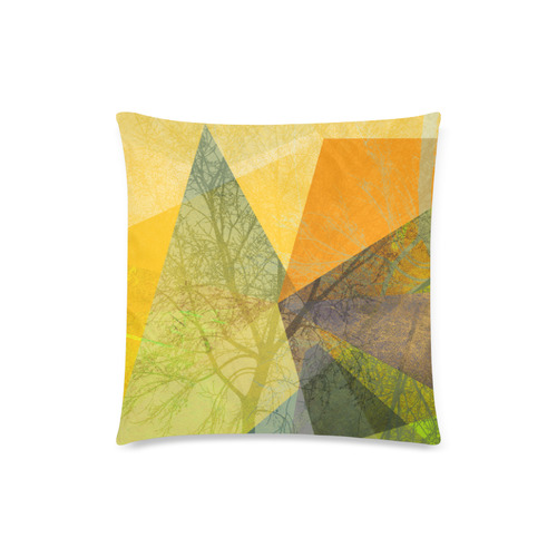 Yellow Green P24-F-P9_ Custom Zippered Pillow Case 18"x18"(Twin Sides)