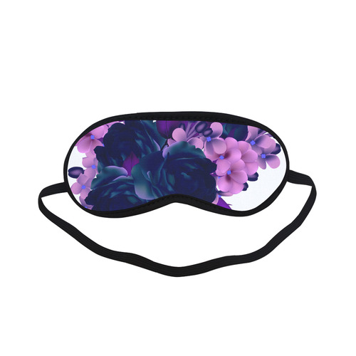 Black Roses : Eye mask with Original hand-drawn luxury Design Sleeping Mask