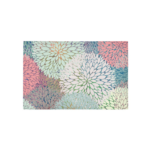 Abstract Floral Petals Area Rug 5'x3'3''