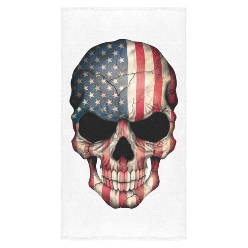 American Flag Skull Bath Towel 30"x56"