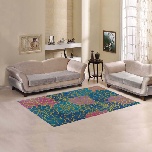 Floral Abstract 10 Area Rug 5'x3'3''