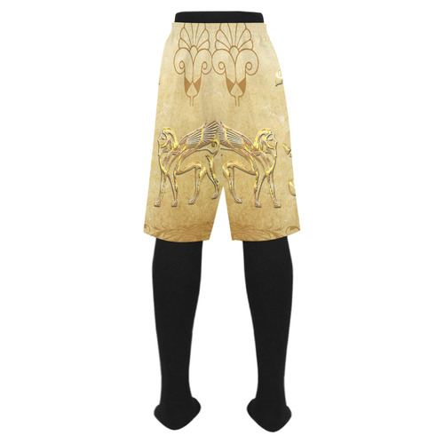 Wonderful egyptian sign in gold Men's Swim Trunk (Model L21)