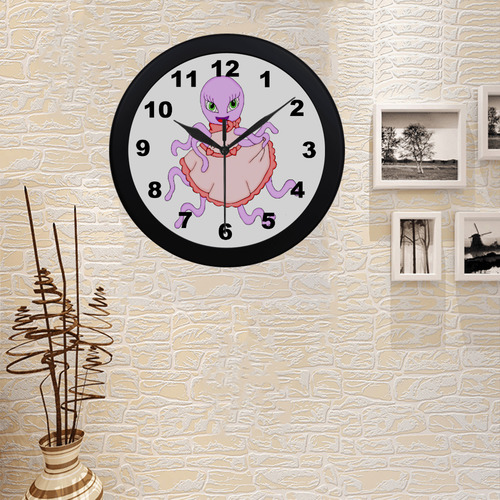 Octavia Octopus Circular Plastic Wall clock