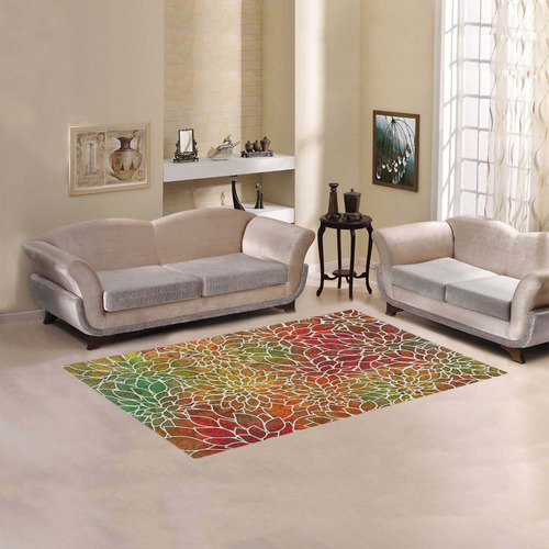 Floral Abstract 11 Area Rug 5'x3'3''