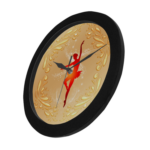 Beautiful ballerina Circular Plastic Wall clock