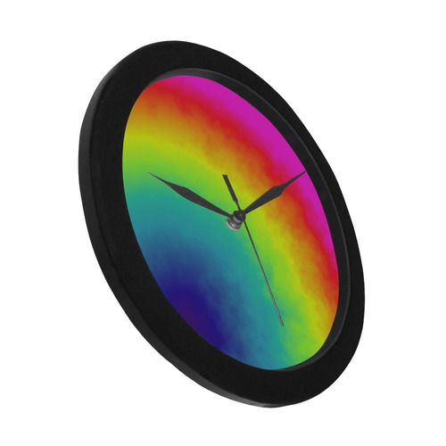 rainbow corner Circular Plastic Wall clock