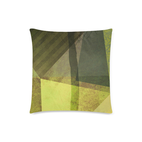 Green Yellow P24-G-P11_ Custom Zippered Pillow Case 18"x18"(Twin Sides)