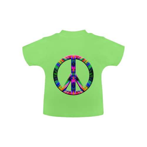 Groovy Psychedelic Peace Sign Baby Classic T-Shirt (Model T30)