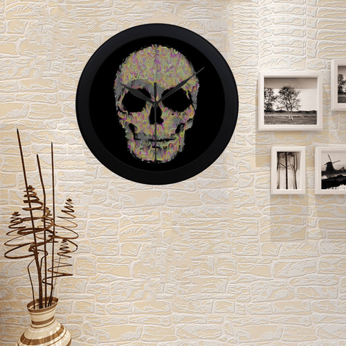 The Living Skull Circular Plastic Wall clock