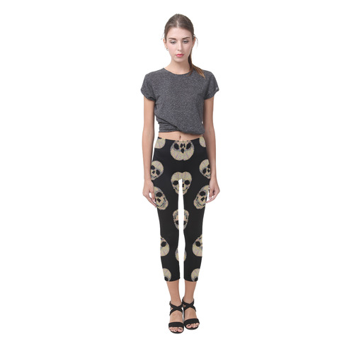 The Living Skull Capri Legging (Model L02)