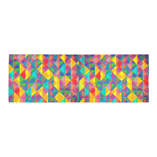 Colorful Abstract Christmas New Year Celebration Area Rug 9'6''x3'3''