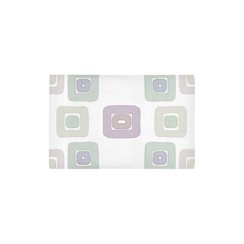 Green and Purple Squares Area Rug 2'7"x 1'8‘’