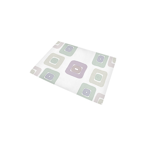 Green and Purple Squares Area Rug 2'7"x 1'8‘’