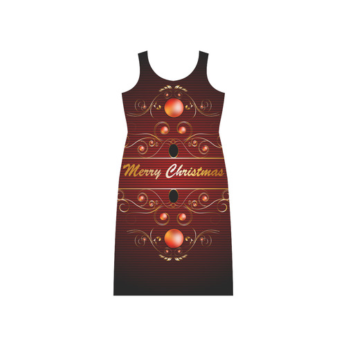 Merry christmas Phaedra Sleeveless Open Fork Long Dress (Model D08)