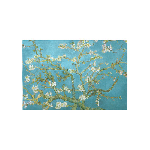 Vincent Van Gogh Blossoming Almond Tree Cotton Linen Wall Tapestry 60"x 40"