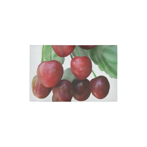 Sour Cherries, watercolor Area Rug 2'7"x 1'8‘’