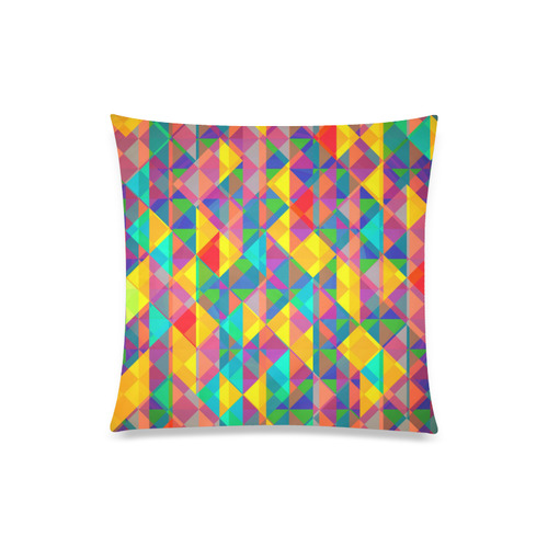 Colorful Abstract Christmas New Year Celebration Custom Zippered Pillow Case 20"x20"(One Side)