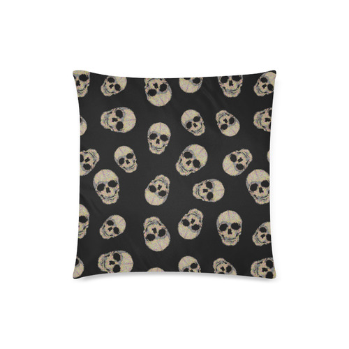 The Living Skull Custom Zippered Pillow Case 18"x18"(Twin Sides)