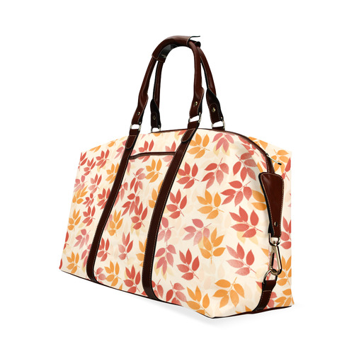 autumn leaves pattern Classic Travel Bag (Model 1643) Remake