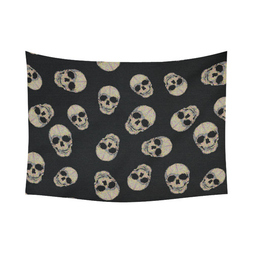 The Living Skull Cotton Linen Wall Tapestry 80"x 60"