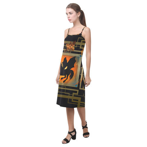 Unicorn silhouette Alcestis Slip Dress (Model D05)