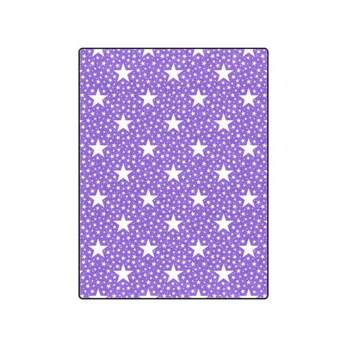 Different Size Stars seamless pattern white Blanket 50"x60"
