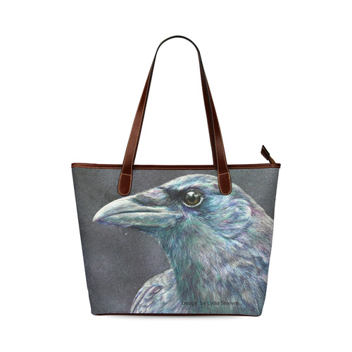 I Love Crows Shoulder Tote Bag (Model 1646)