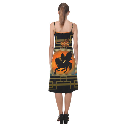 Unicorn silhouette Alcestis Slip Dress (Model D05)