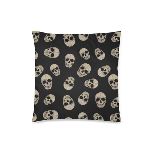 The Living Skull Custom Zippered Pillow Case 18"x18"(Twin Sides)
