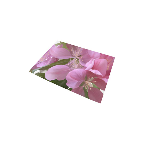Pink Blossom Branch zoom, watercolors Area Rug 2'7"x 1'8‘’