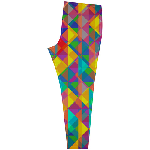 Colorful Abstract Christmas New Year Celebration Cassandra Women's Leggings (Model L01)