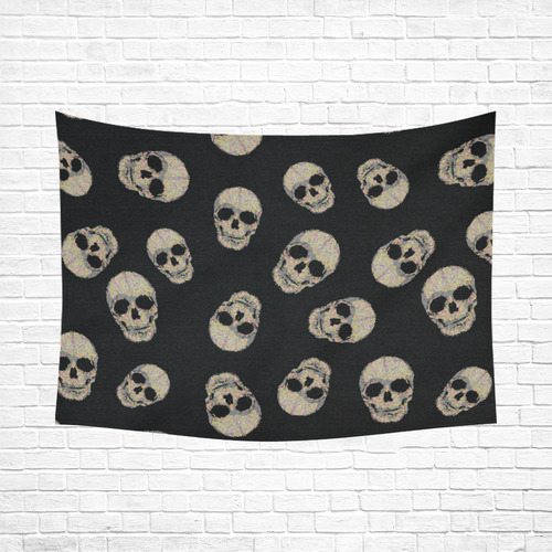 The Living Skull Cotton Linen Wall Tapestry 80"x 60"
