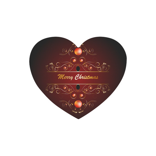 Merry christmas Heart-shaped Mousepad