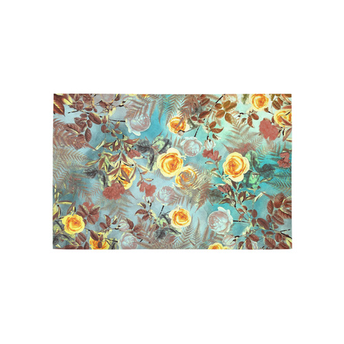 flowers 3 Area Rug 5'x3'3''