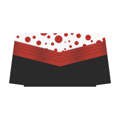 Polka Dots and Red Sash with Black Bottom Classic Travel Bag (Model 1643) Remake