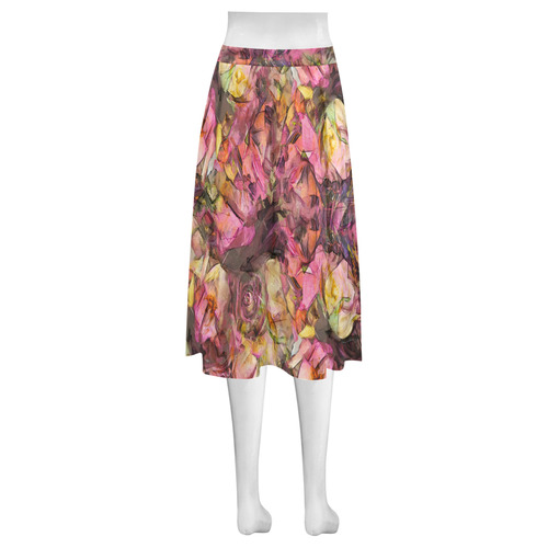 flora 2 Mnemosyne Women's Crepe Skirt (Model D16)