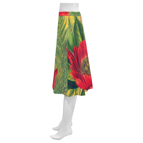 flora 7 Mnemosyne Women's Crepe Skirt (Model D16)