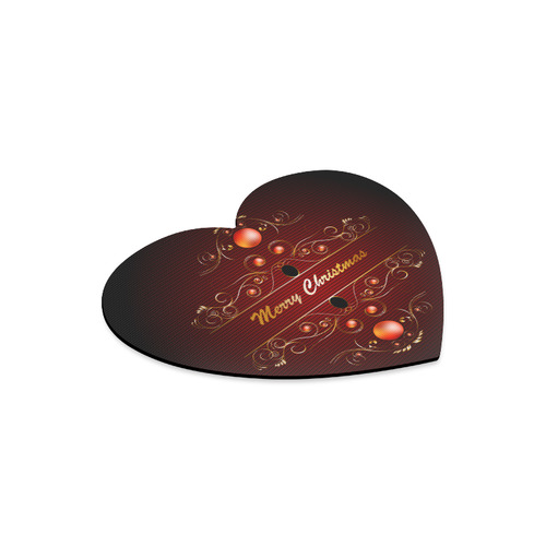 Merry christmas Heart-shaped Mousepad