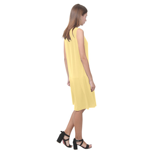 Sunshine Sleeveless Splicing Shift Dress(Model D17)
