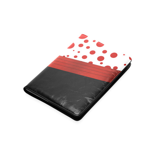 Polka Dots and Red Sash with Black Bottom Custom NoteBook A5