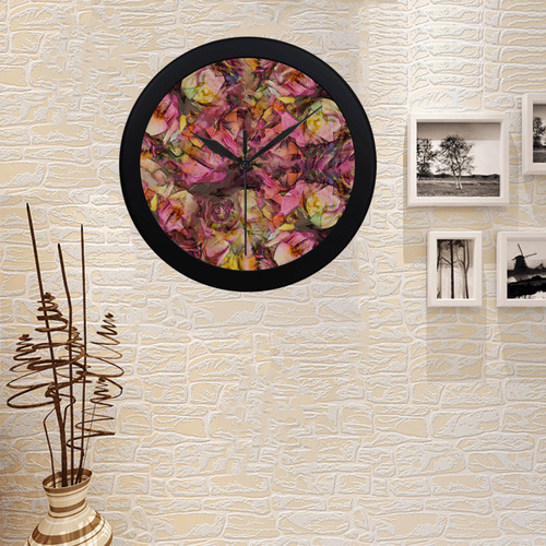 flora 2 Circular Plastic Wall clock