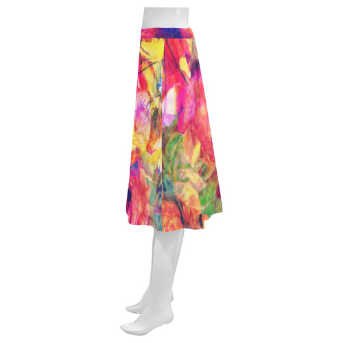 flora 10 Mnemosyne Women's Crepe Skirt (Model D16)