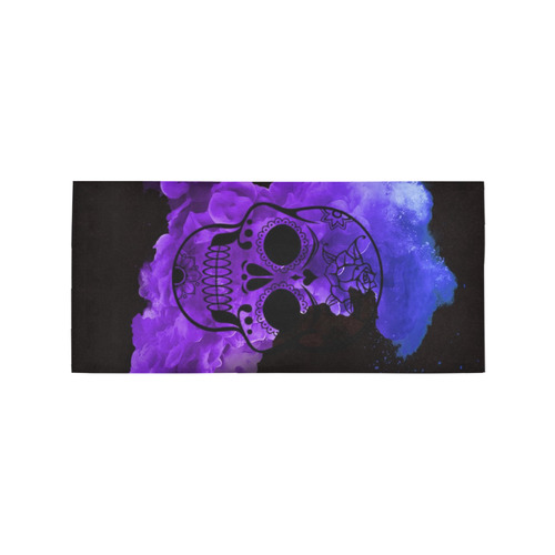 smoky skull Area Rug 7'x3'3''